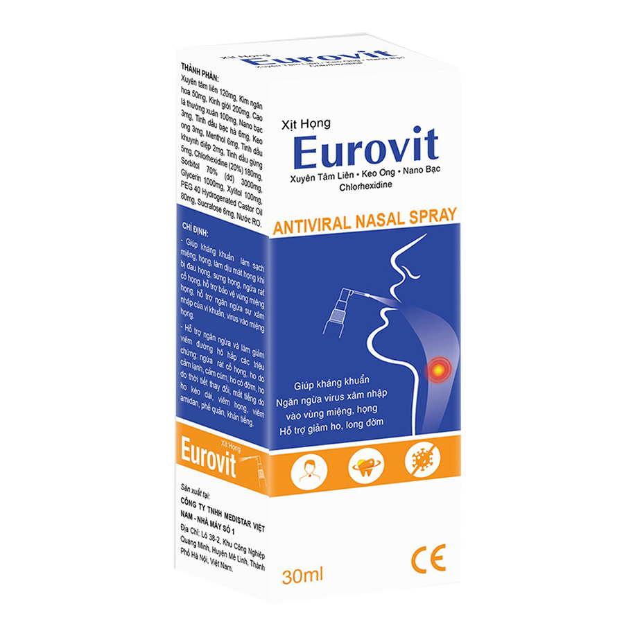 Xịt họng Eurovit có công dụng gì và có tác dụng phụ không?