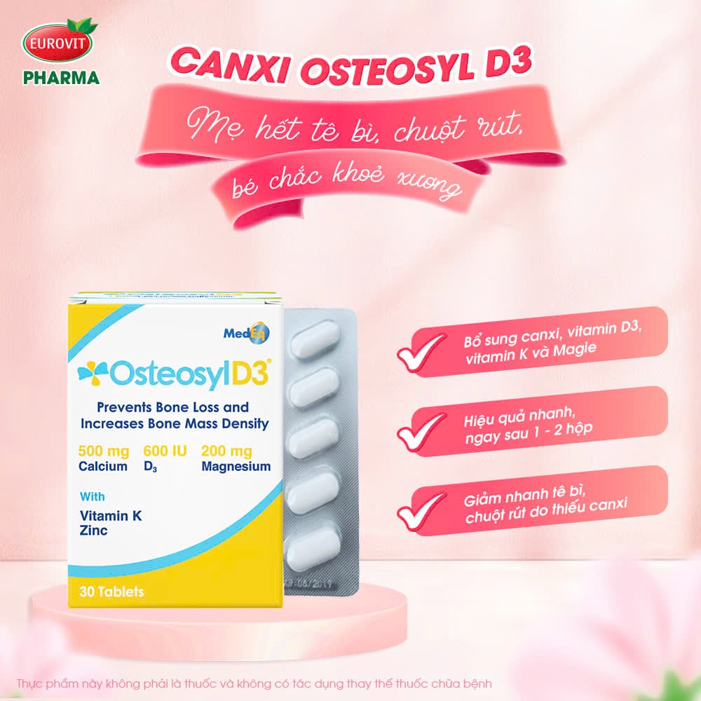 Canxi bầu Osteosyl D3 
