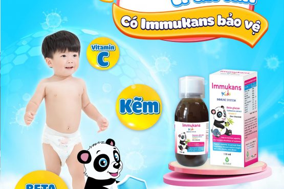 Bổ sung Immukans cho bé khi dịch bệnh