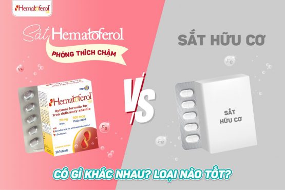 Sắt phóng thích chậm và sắt hữu cơ có khác nhau không? Nên chọn loại nào?