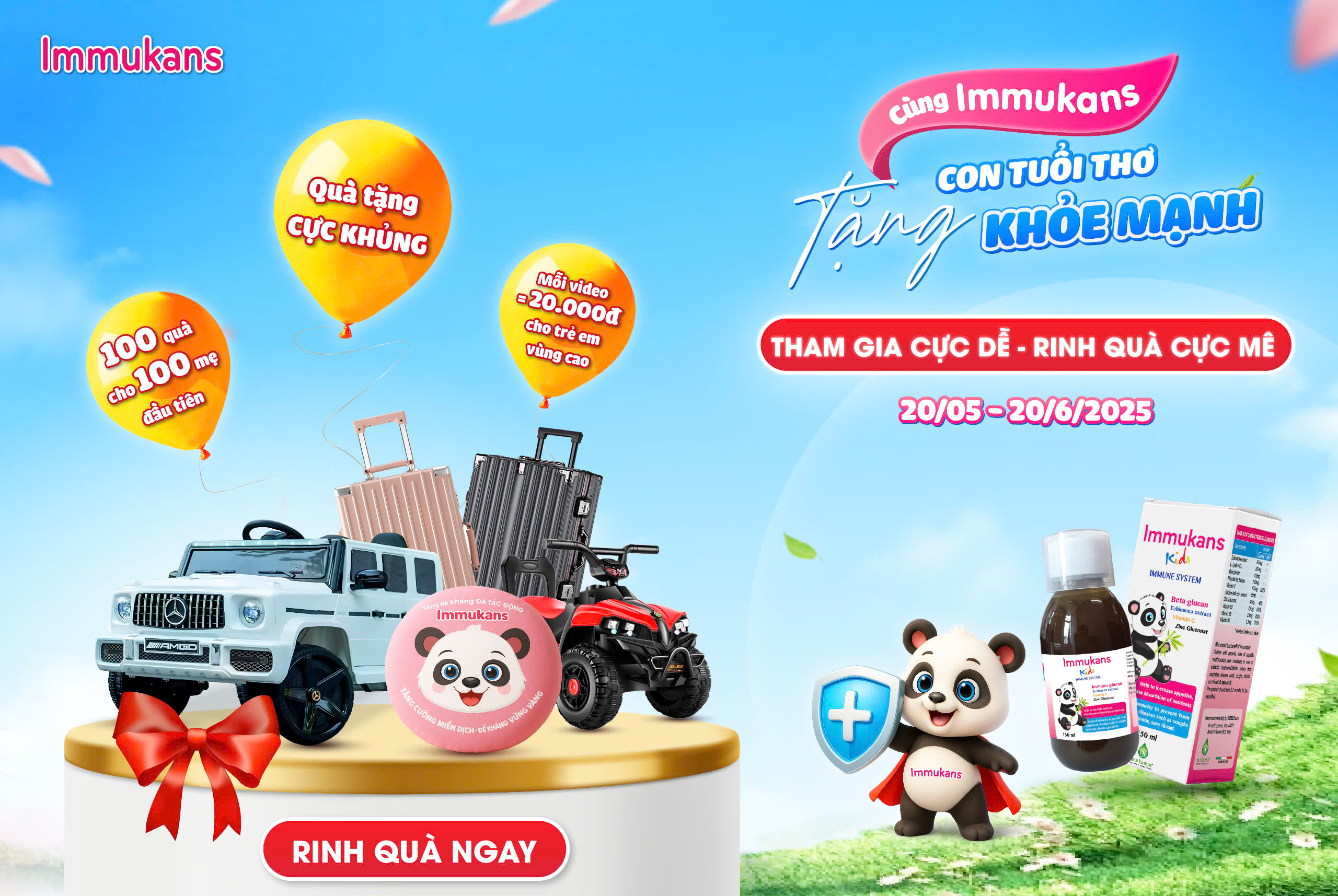 cùng immukans cho con tuổi thơ khoẻ mạnh