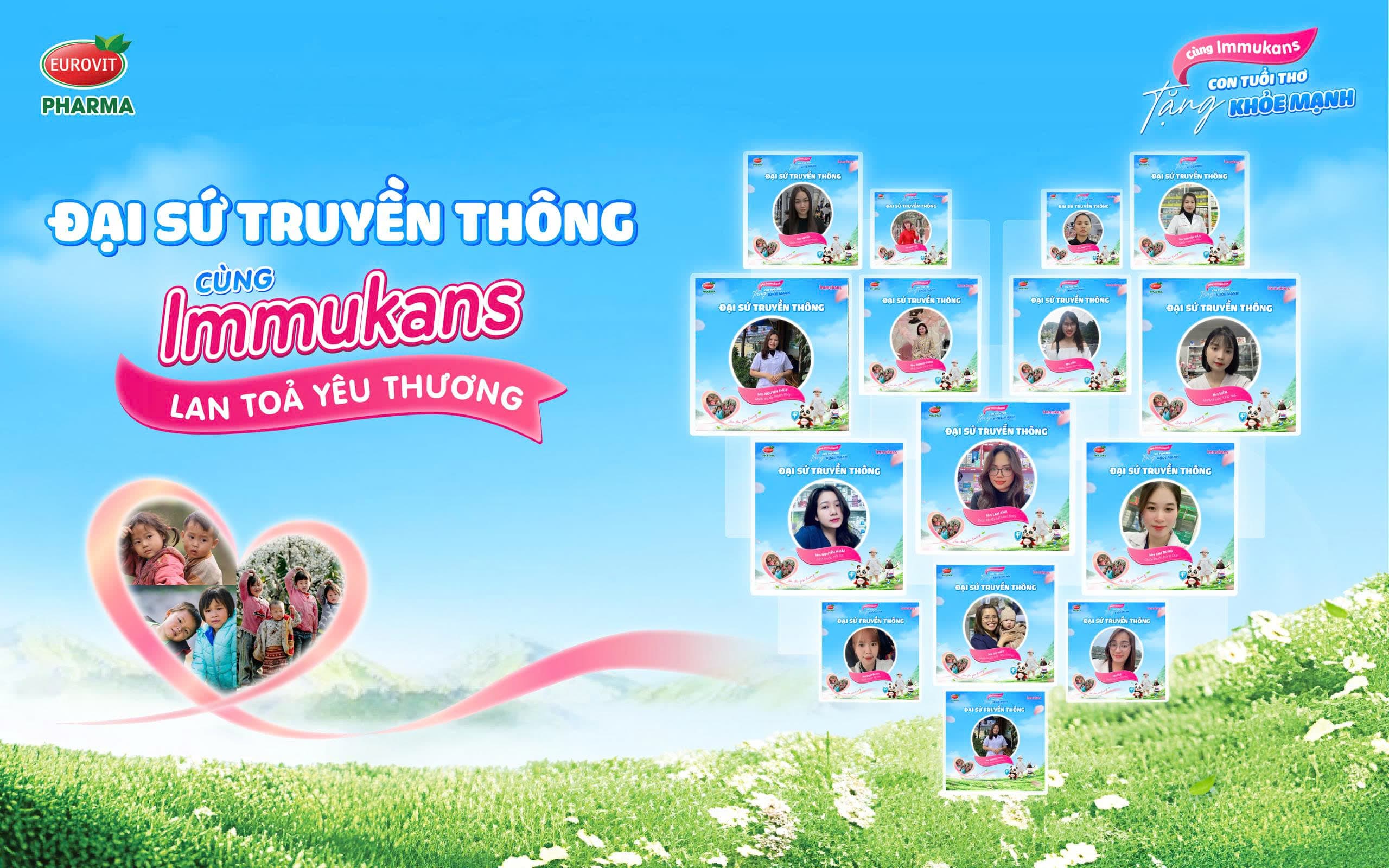 đại sứ cùng immukans tặng con tuổi thơ khoẻ mạnh