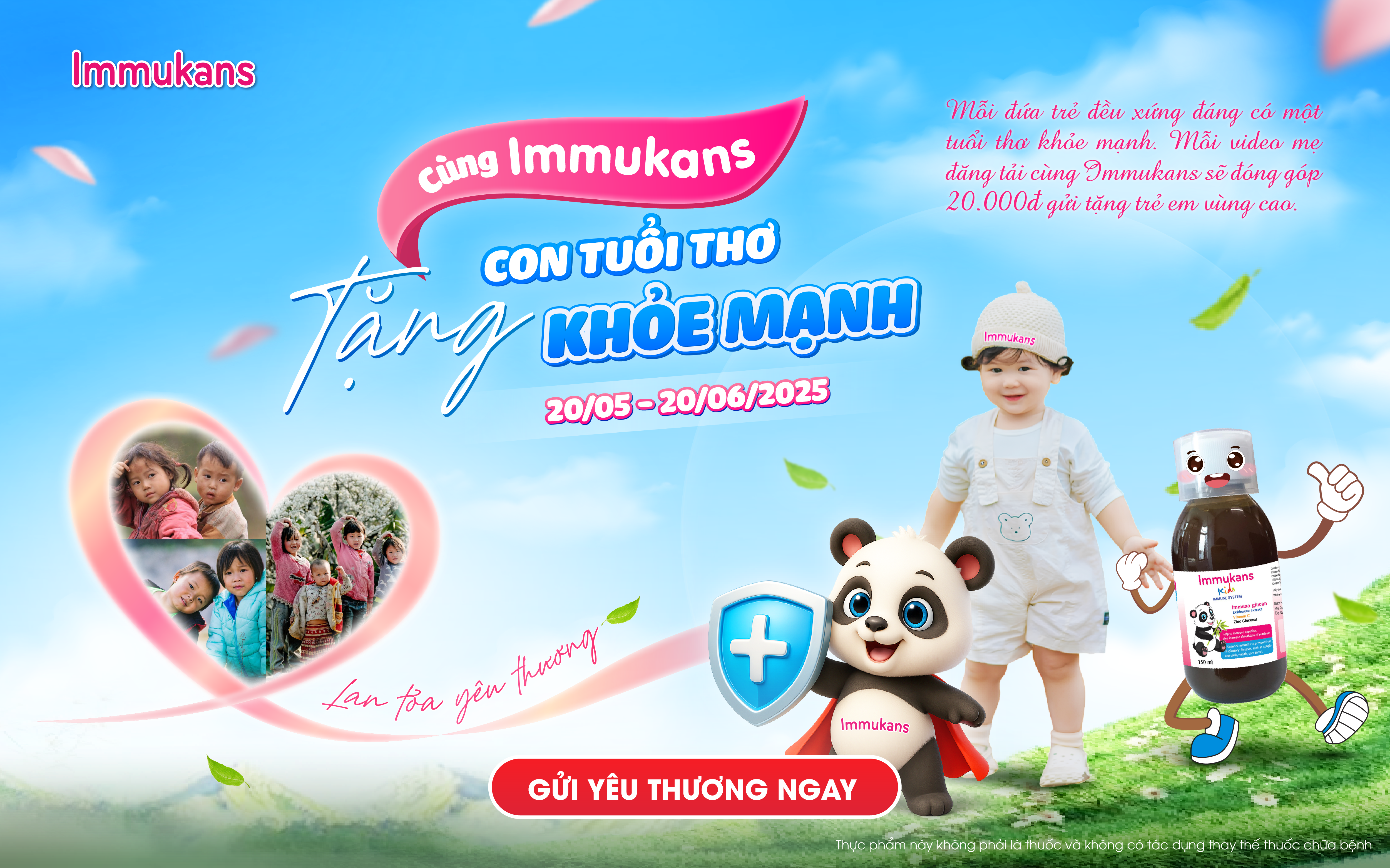 cùng immukans cho con tuổi thơ khoẻ mạnh
