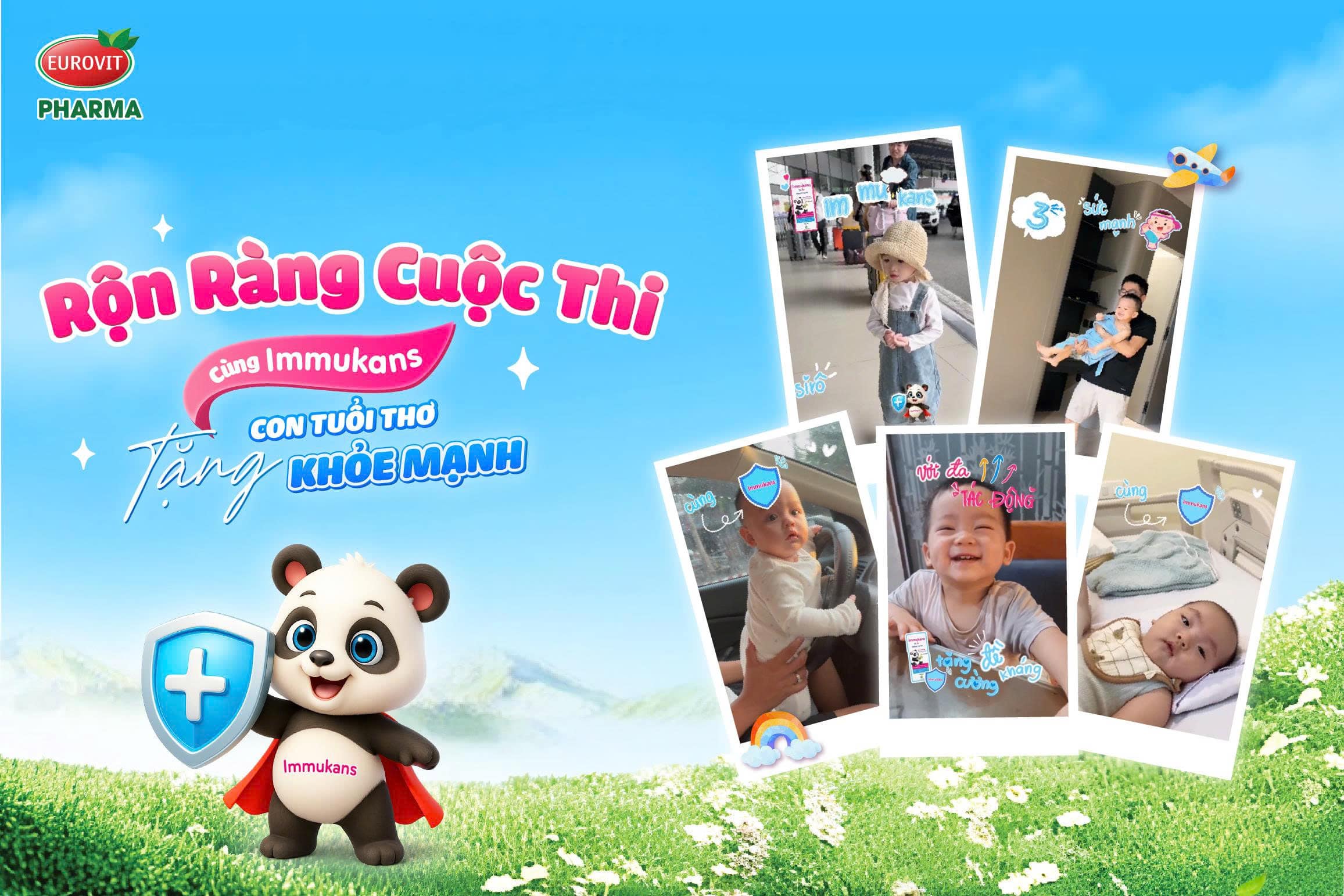 cùng immukans tặng con tuổi thơ khoẻ mạnh