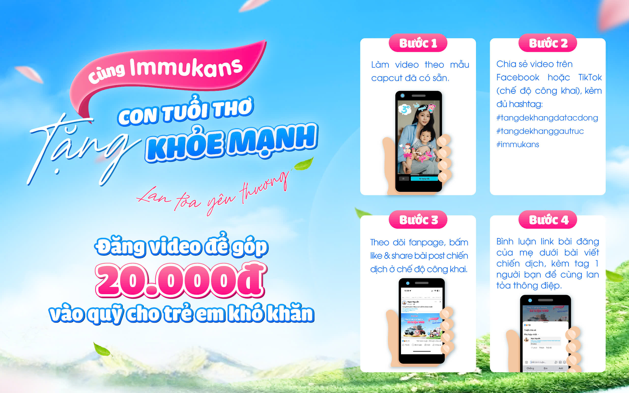 thể lệ immukans cho con tuổi thơ khoẻ mạnh
