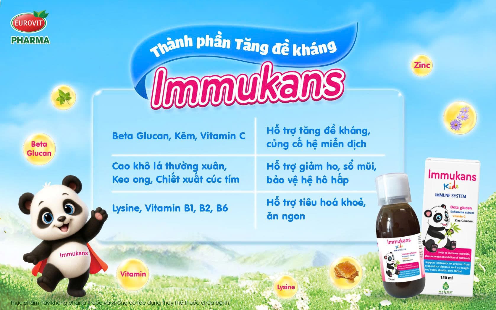 siro tăng đề kháng hô hấp cho bé Immukans