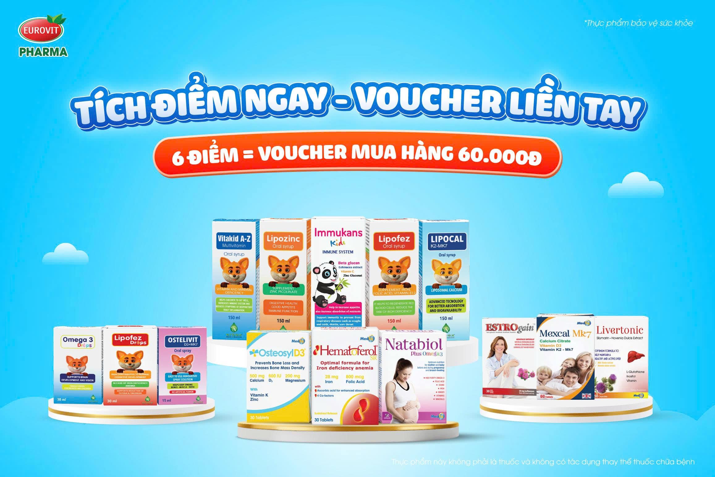 tích điểm mới eurovit