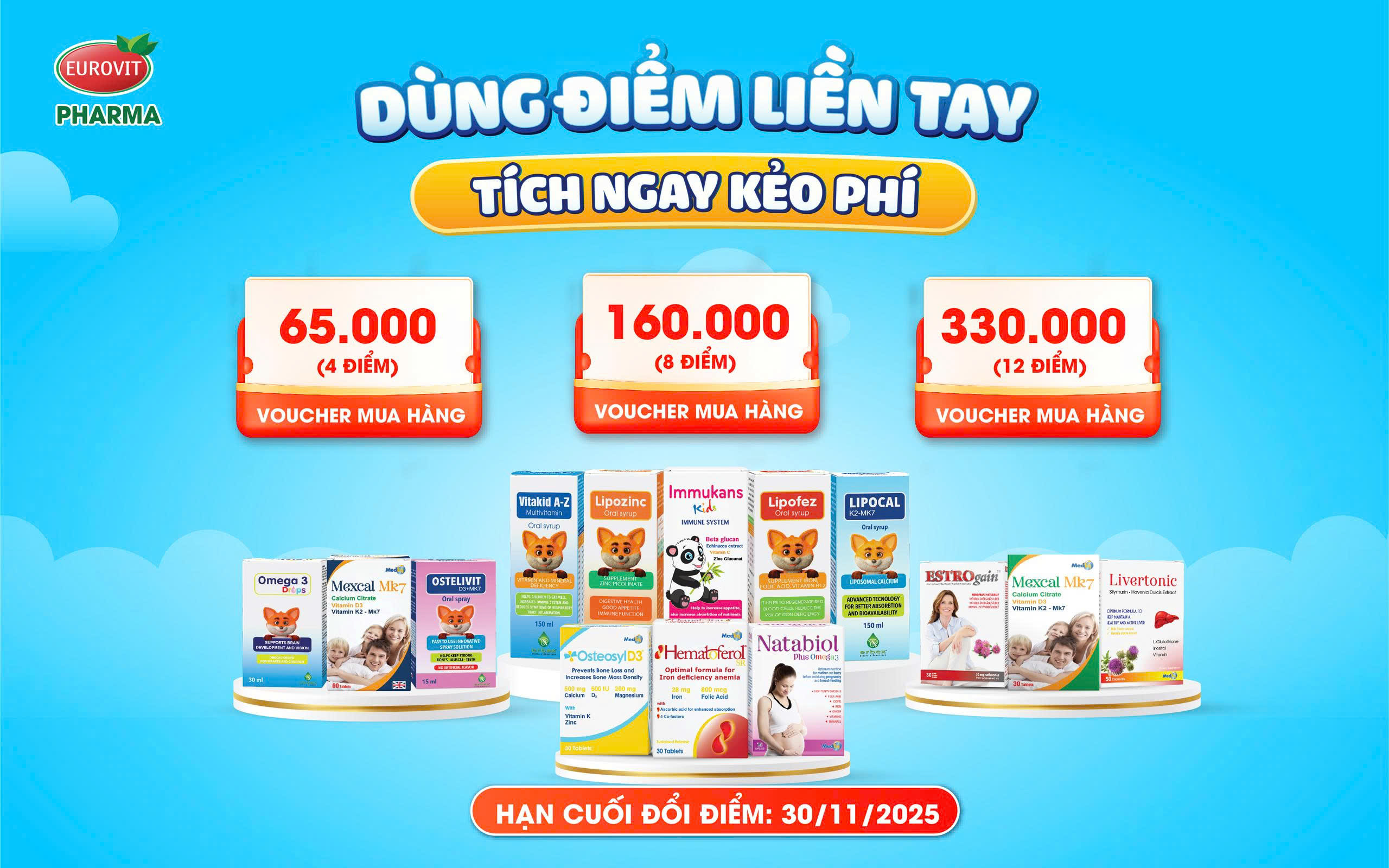 tích điểm eurovit