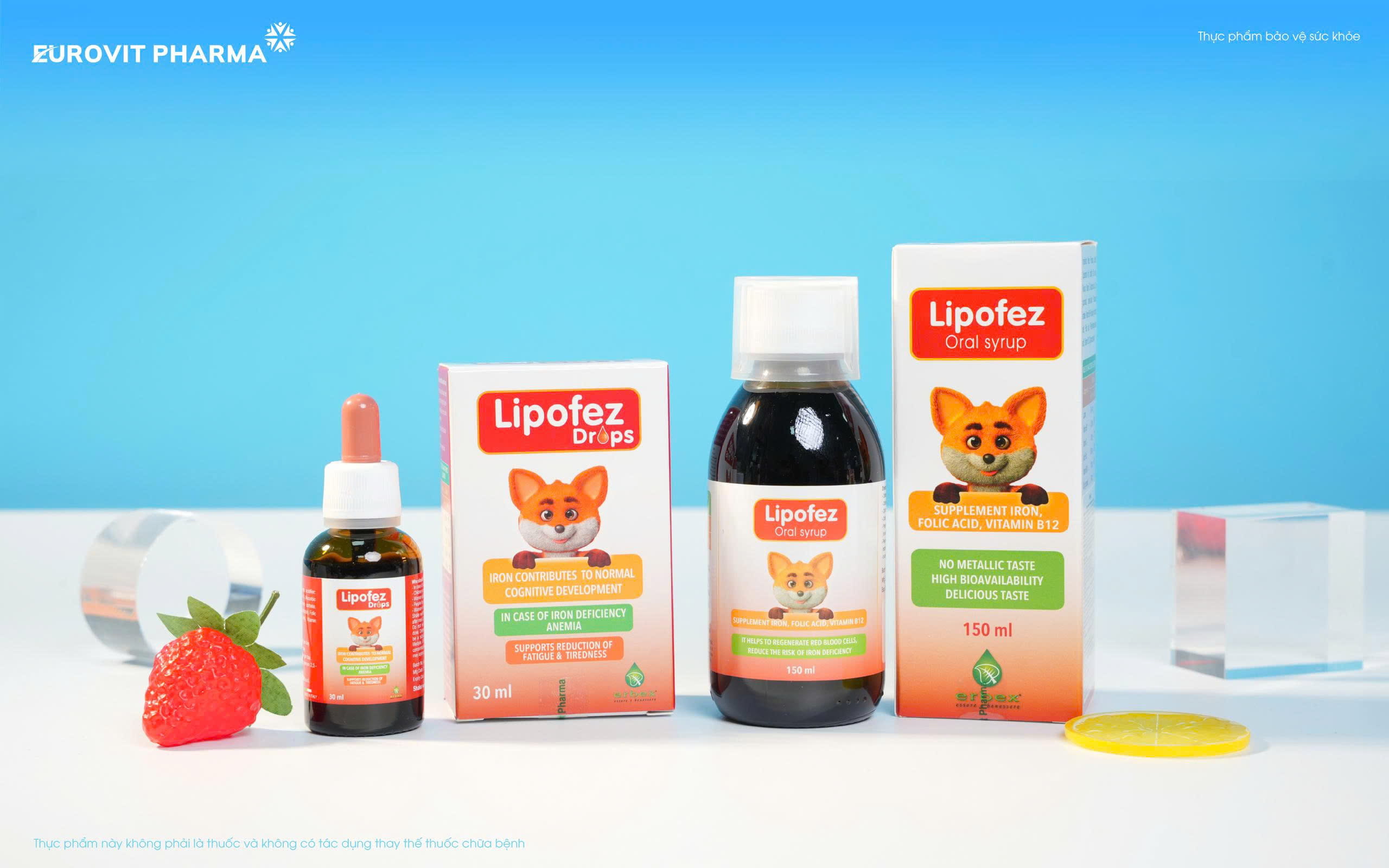 Sắt Lipofez và Lipofez drops từ Italy