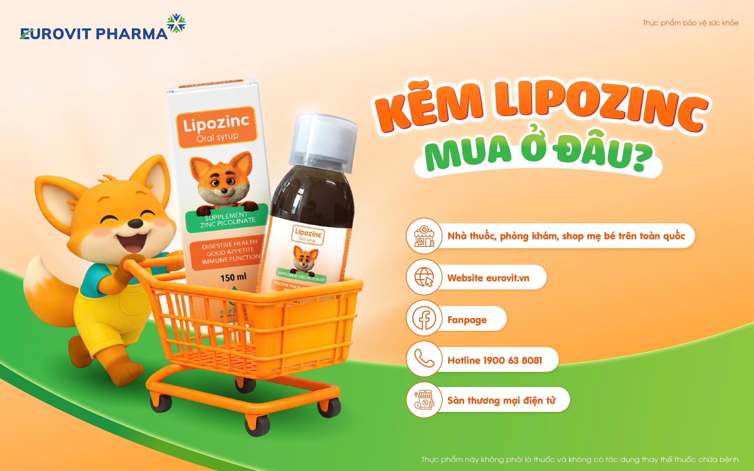 Kẽm Lipozinc có tốt không? mua ở đâu